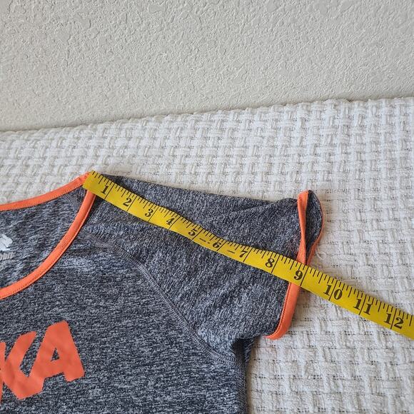 Rabbit Hoka Heather Gray and Bright Orange Tee Women's Size M - Picture 7 of 9